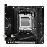 ASRock B650I LIGHTNING WIFI AMD AM5 Socket Motherboard, Mini-ITX, 2x DDR5 Slots, 2x M.2 Socket, Fitted I/O Shield, 2.5GbE LAN, Wi-Fi 6E, 1x HDMI Port