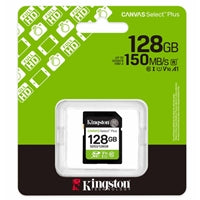 Kingston Canvas Select Plus SDS3/128GB V30 128GB SD Class 10 UHS-I U3 Flash Card