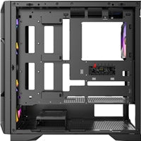 Antec AX1000 ARGB Mid-Tower Gaming PC Case, Full Mesh Front, Tempered Glass, Steel/Plastic, 4 x 120mm ARGB Fans, E-ATX, ATX/Micro-ATX/ITX Compatible