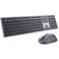 Dell KM7321W Premier Multi-Device Keyboard and Mouse Combo, 2.4GHz / Bluetooth 5.0 Wireless, 12 programmable keys for PC and Laptop, QWERTY UK English Layout, Sliver