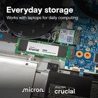 Crucial (CT1000E100SSD8) E100 1TB PCIe Gen4 NVMe M.2 SSD, Sequential Write 4,500 MB/s, Sequential Read 5,000 MB/s