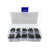 Assortiment de 100 interrupteurs à bouton-poussoir