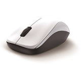 Genius NX-7000 Wireless Mouse, 2.4 GHz with USB Pico Receiver, Adjustable DPI levels up to 1200 DPI, 3 Button with Scroll Wheel, Ambidextrous Design, White