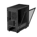 DeepCool CH370, Black, Mini Tower Chassis w/ Tempered Glass Window, 1x 120mm Fan, 2x USB 3.0, mATX/mITX