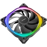 Antec Fusion 120mm ARGB, Black, Upto 2000RPM, 57.93CFM Airflow, 31.24dB Max, 4-pin PWM 3-pin LED
