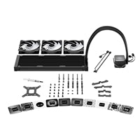 be quiet! Pure Loop 3 LX Liquid CPU Cooler, Universal Socket, 360mm Radiator, 3 x Light  Wings LX PWM High Speed, Stylish ARGB cooling block featuring 10 included lighting foils, 3-year manufacurer's warranty.