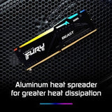Kingston FURY Beast KF552C40BB2A-32 32GB (1x 32GB) DIMM System Memory, 5200MHz, DDR5, CL40, Black, RGB, Intel XMP
