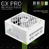 GAMEMAX GX-850 Pro Modular 80 Plus Gold ATX3.0 PCIe 5.0 PSU With 135mm FDB Fan, White