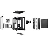 be quiet! Light Base 500 BGW83 Mid-Tower Case, Tempered Glass, 4x 120mm PWM Fans, High-Airflow ATX Case, USB-C, 360mm Radiator Support, Vertical GPU Mount, Black
