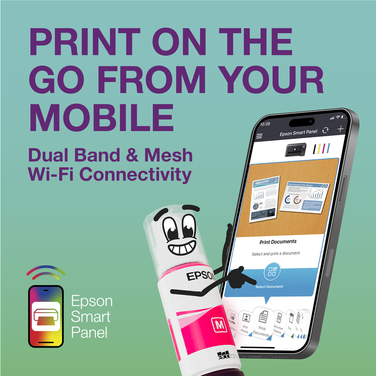 Epson EcoTank ET-3950 Inkjet A4 4800 x 1200 DPI 35 ppm Wi-Fi