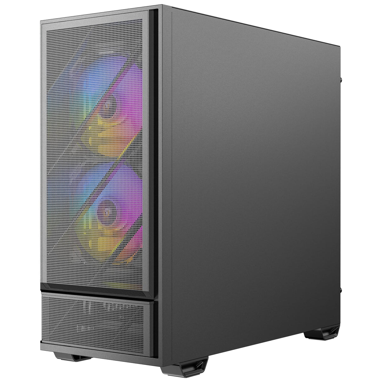 Antec P30 ARGB Mid-Tower Gaming Case, High-Airflow Design, Tempered Glass Side Panel, USB-C 10 Gb/s, Pre-Installed ARGB Fans (Black)