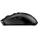 Genius AI Copilot Wireless Bluetooth Silent Mouse, Blutooth & 2.4 GHz, Adjustable DPI levels up to 16000 DPI, 7 Button with Scroll Wheel, Black