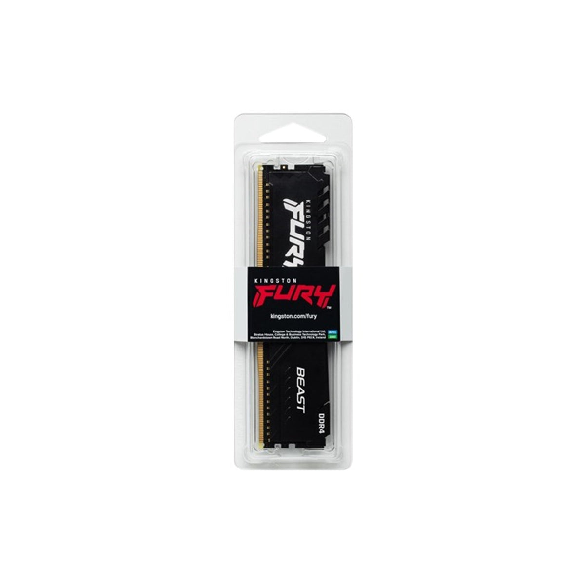 Kingston FURY Beast KF432C16BBK2/64 64GB (2x 32GB) DIMM System Memory, 3200MHz, DDR4, CL16, Black, Intel XMP
