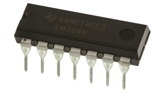 Texas Instruments LM324N Quad Op Amp PDIP-14 | 30V 1.2MHz