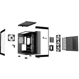 be-quiet! Light Base 600 LX, Black, Midi-Tower ATX Case, Massive ARGB LED Strip, Full Windowed Design, 4x Light Wings LX 120mm PWM fans included