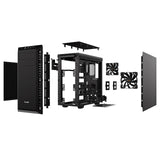 be quiet! Pure Base 600 Case, Black, MId Tower, 2 x USB 3.2 Gen 1 Type-A, 3 x Pure Wings 2 Black PWM Fans Included, Completely Sound Insulated with Dampening Materials, Adjustable Top Cover Vent