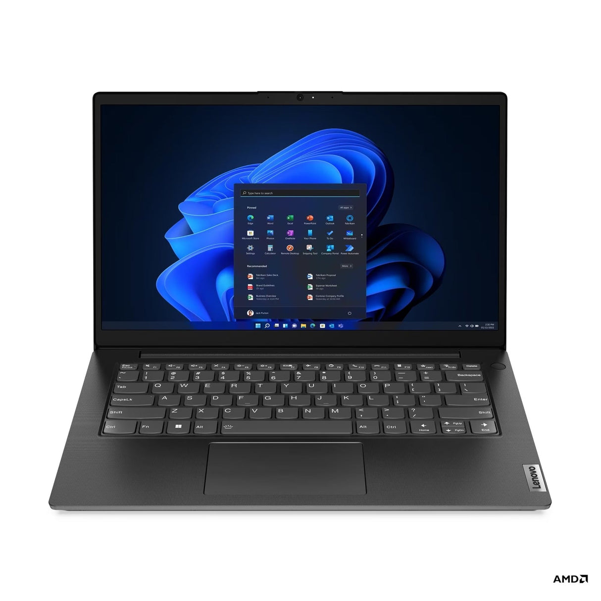 Lenovo V14 G4 83FG001AUK Laptop, 14 Inch Full HD 1080p Screen, AMD Ryzen 5 5500U, 8GB RAM, 512GB SSD, AMD Radeon Graphics, Windows 11 Home