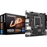 Gigabyte H610I DDR4 Ultra Durable Intel 1700 Socket Motherboard, Mini-ITX, 2x DDR4 Slots, 1x M.2 Socket, GbE LAN, 1x D-Sub / 2x DisplayPorts / 1x HDMI Port
