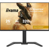 iiyama G-Master GB2591HSU-B1 24.5-Inch Fast IPS LCD, 1920x1080, up to 320Hz, 350 cd/m2 Brightness, 0.4ms MPRT , 2 x HDMI 2.1 + 1 x DP, USB Hub 2x USB 3.2 + 2x USB-C, G-SYNC Compatible/FreeSync Premium, HDR10, 2x2W Speakers, Aux, Height Adjustable Stand